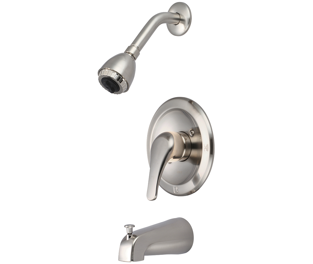 Single Handle Single Function Bathroom Shower Set - Silver